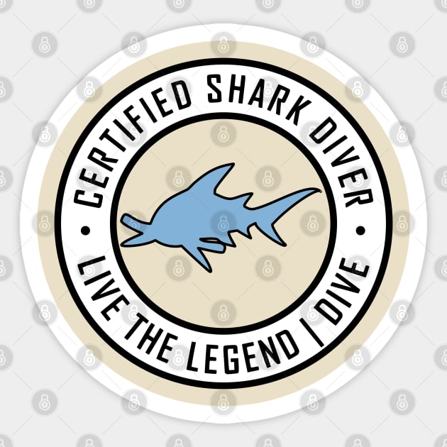 Certified Shark Diver Sticker by TCP